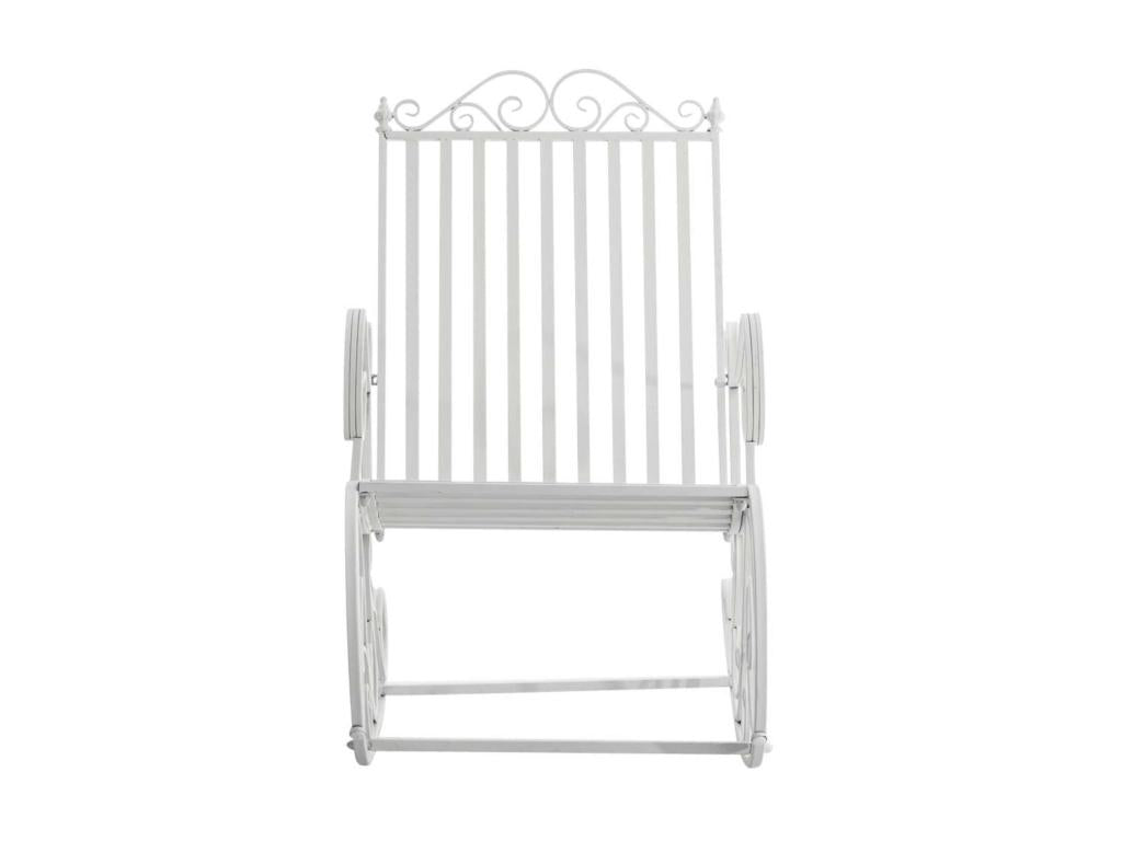 Set of 2 Rocking Chairs - Metal / Metal - White - Dekonao CMGW60906