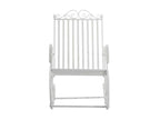 Set of 2 Rocking Chairs - Metal / Metal - White - Dekonao CMGW60906