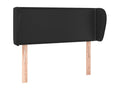 Headboard with wings, Black, 93x23x78/88 cm, Faux Leather LPHH13524