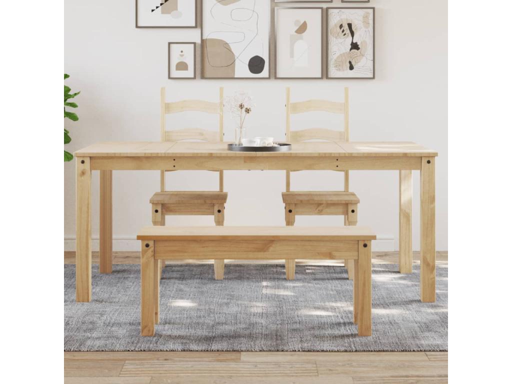 Dekonao dining table 180x90x75 cm solid pine wood VMTJ73589