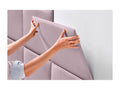 Dekonao Upholstered Headboard in Quality Velvet, Dekonao Interior Composed of Interchangeable Self-Adhesive Panels for Bedroom, Salmon Color, 135 cm TRRV88152