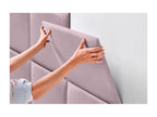Dekonao Upholstered Headboard in Quality Velvet, Dekonao Interior Composed of Interchangeable Self-Adhesive Panels for Bedroom, Salmon Color, 135 cm TRRV88152
