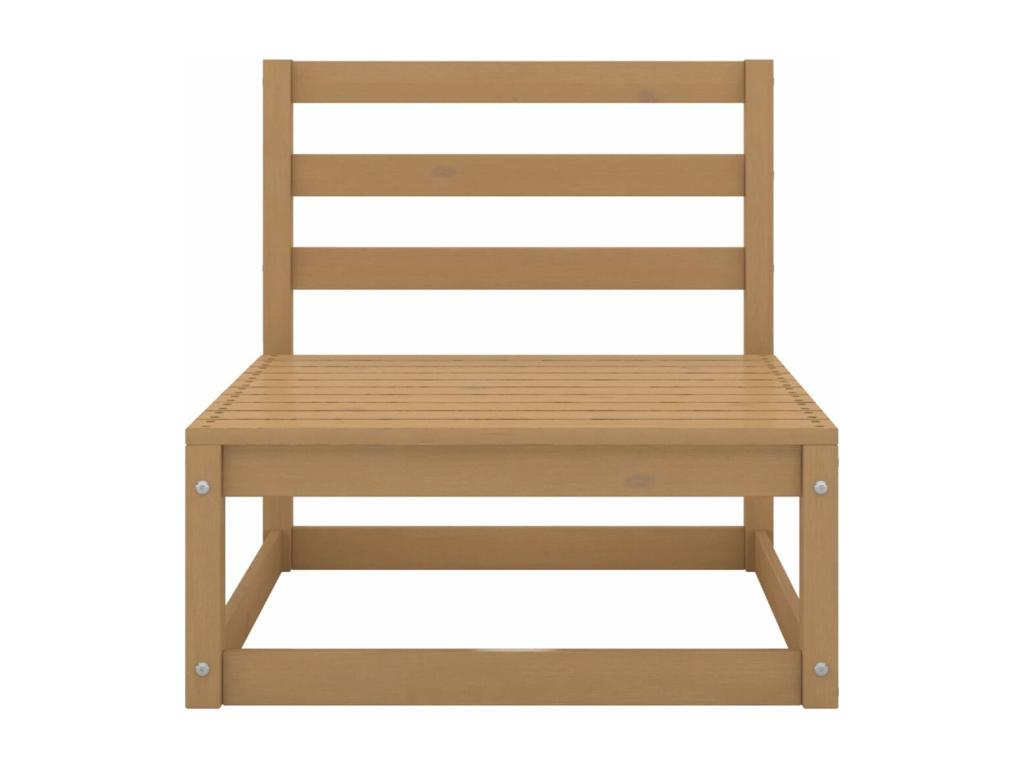 8-piece garden furniture set, honey brown, solid pine wood LBPF48519