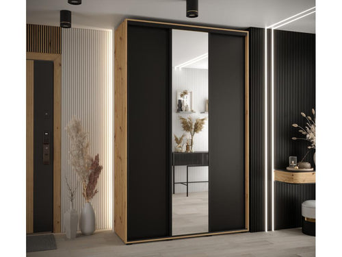 Dekonao 3-Door Sliding Wardrobe 235.2/160/60 3 Doors Dekonao/Black/Black HDUL08872